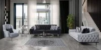 P1457 Bella Koltuk Takimi Gri - ELIA KOLTUK Ana Resim