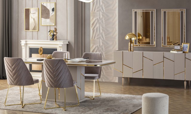 Lion Yemek Odası Gold