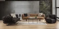 P4656 Manetti Koltuk Chester Kahve - SAGA LIVING Ana Resim