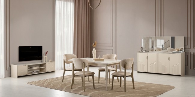 Pastel Yemek Odası