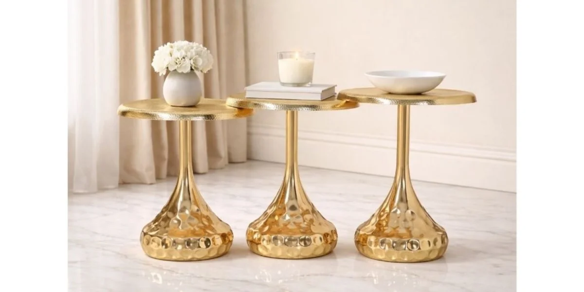 P8151 Artis Gold Dövme Sehpa - SAGA LIVING