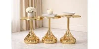 P8151 Artis Gold Dövme Sehpa - SAGA LIVING Detay 1
