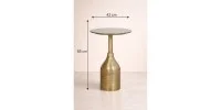 P8160 Solis Eskitme Gold Aynalı Sehpa - SAGA LIVING Detay 1