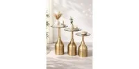 P8160 Solis Eskitme Gold Aynalı Sehpa - SAGA LIVING Detay 3
