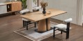 P7964 City Yemek Odası Takımı (Beyaz/Siyah) - FSM SOFA Detay 2