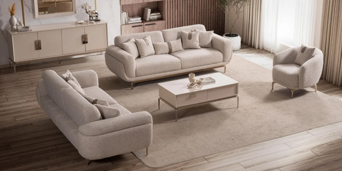 P8314 Nisan Koltuk Takımı - HALDUN SOFA