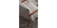 P6974 Orzo Yataklı Berjer + Puf ( Ahşap Ayaklı ) - EMIN . Detay 3
