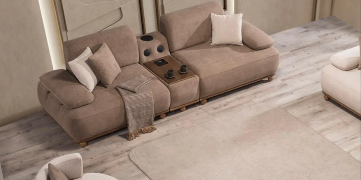P7680 Laveni Home Poufy Koltuk Takımı - LAVENI HOME