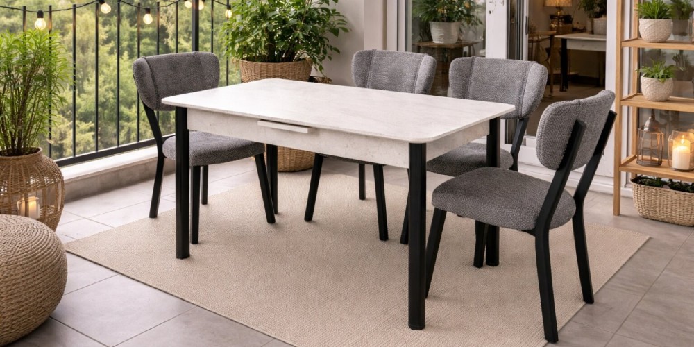 T590 Yenisey Mutfak Masa Seti C595 Sandalye