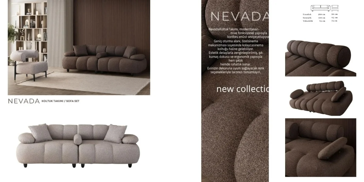 P8551 Nevada Koltuk Takımı - MERT TAVLI