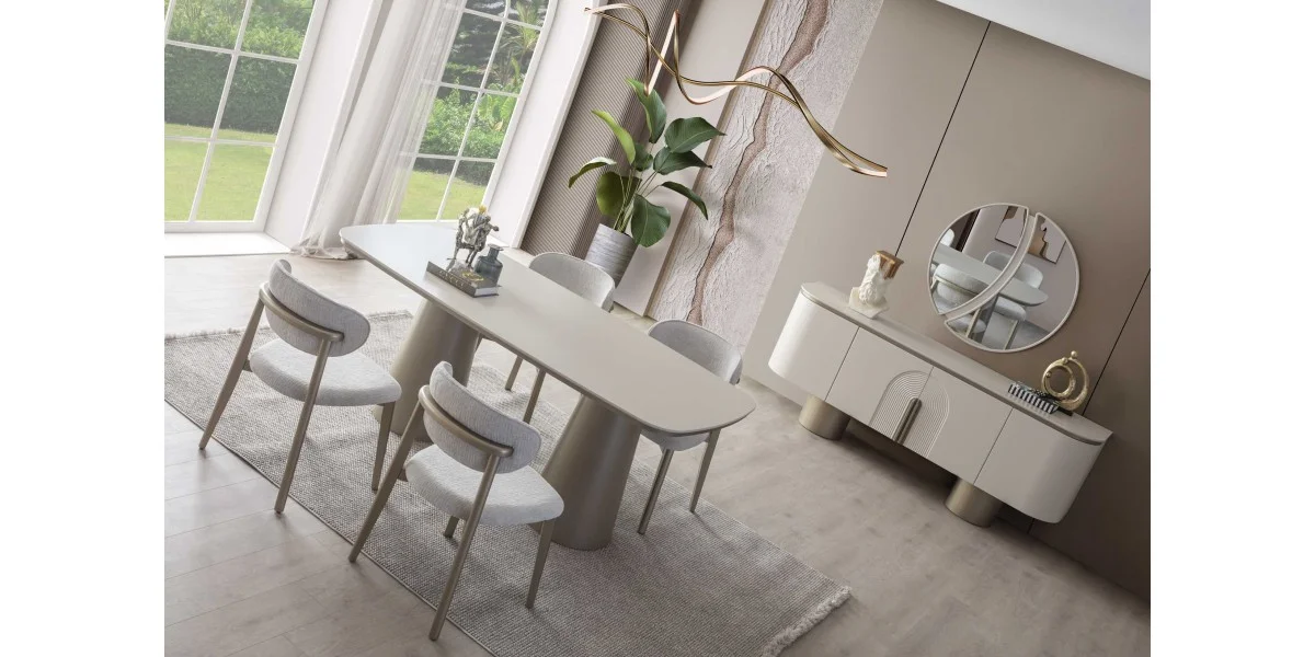 P6238 Pablo Yemek Odasi Bronz - TITANI HOME