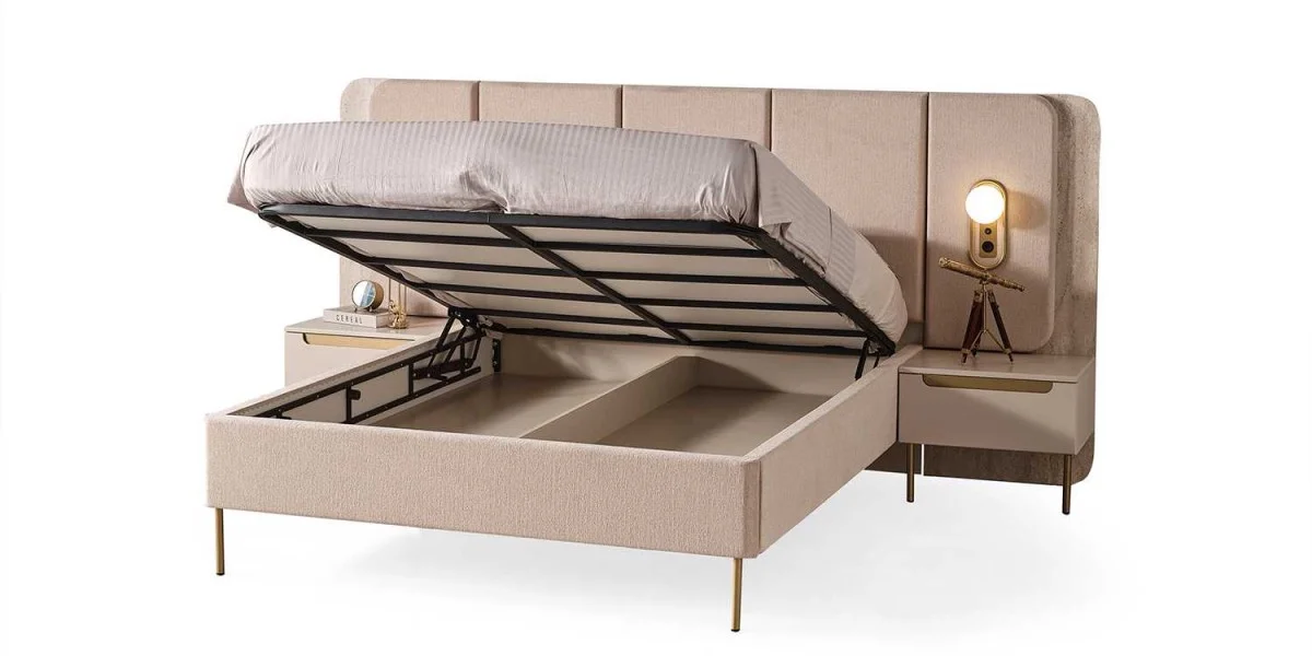 P6347 Zara Yatak Odasi Gold - ASELINA HOME