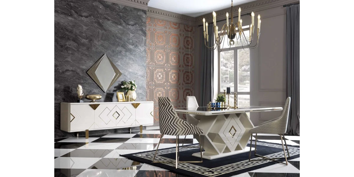 P6168 Versace Yemek Odası - LUXE LIFE