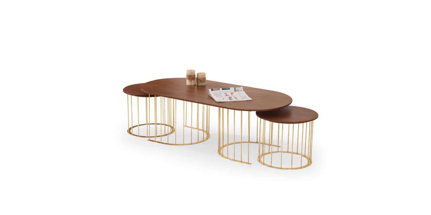 Hermes Orta Sehpa Gold