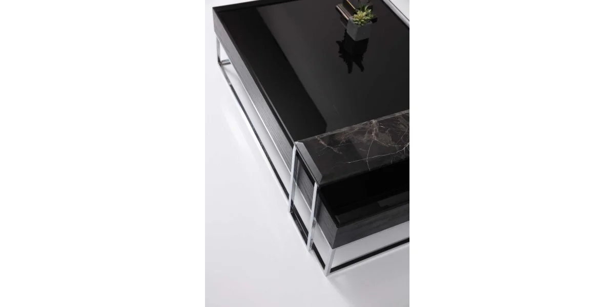 P6283 Crown Orta Sehpa Siyah - TABA HOME