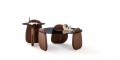 P6261 Markiz Orta Sehpa Set Ceviz - TABA HOME Detay 6