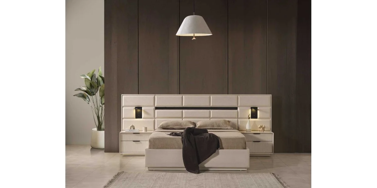 P6328 Lotus Yatak Odasi Köse Dolapli - AYDINOĞULLARI MOBILYA