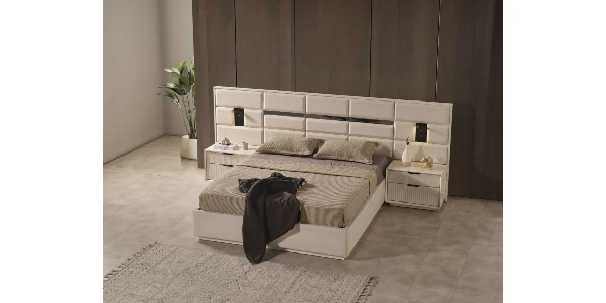 P6328 Lotus Yatak Odasi Köse Dolapli - AYDINOĞULLARI MOBILYA