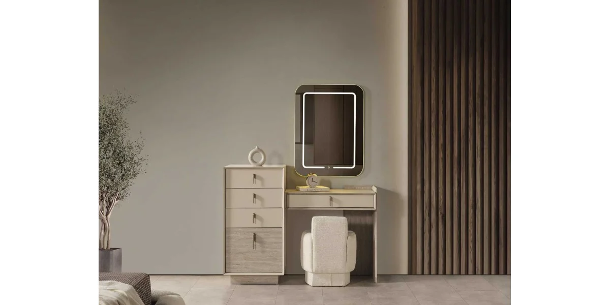 P6326 Latte Yatak Odasi Köse Dolapli - AYDINOĞULLARI MOBILYA